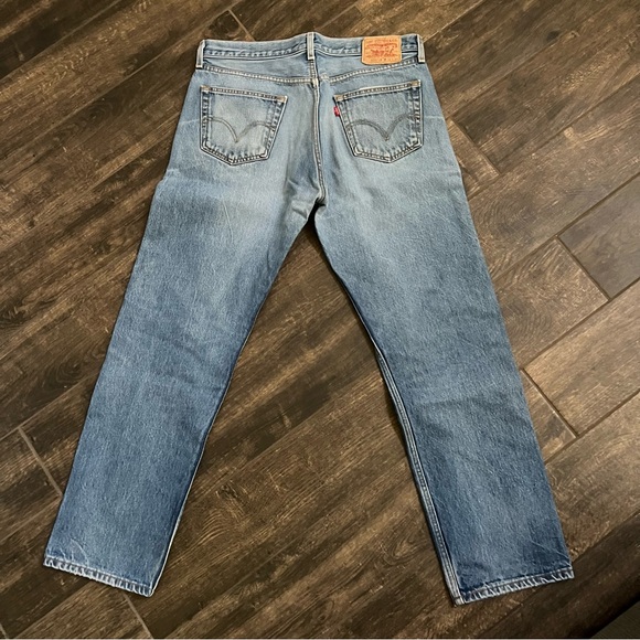 Vintage 2005 Levi’s 501 XX Shrink to Fit Straight Leg Jeans Mexico Tag 36 X 34 - Picture 2 of 11